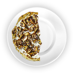 1/2 Cheese & Mushroom 